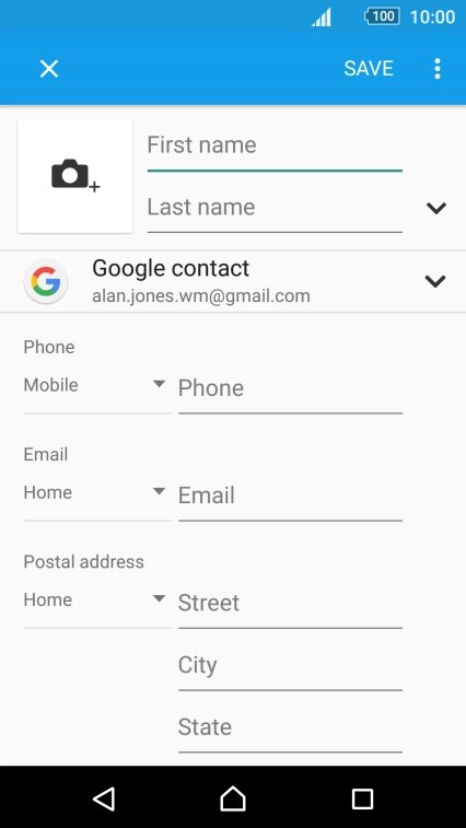 Press the picture icon.