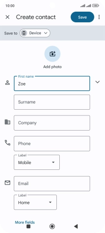 Press Surname and key in the required last name.
