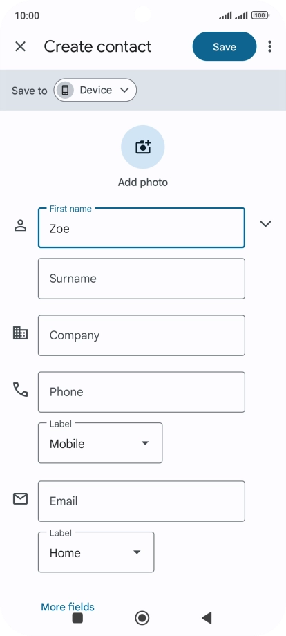 Press Surname and key in the required last name.