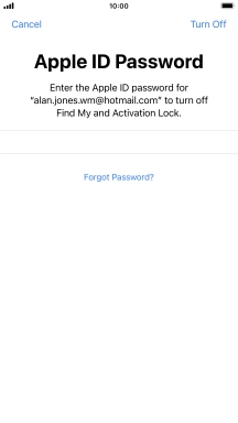 Press Turn Off.