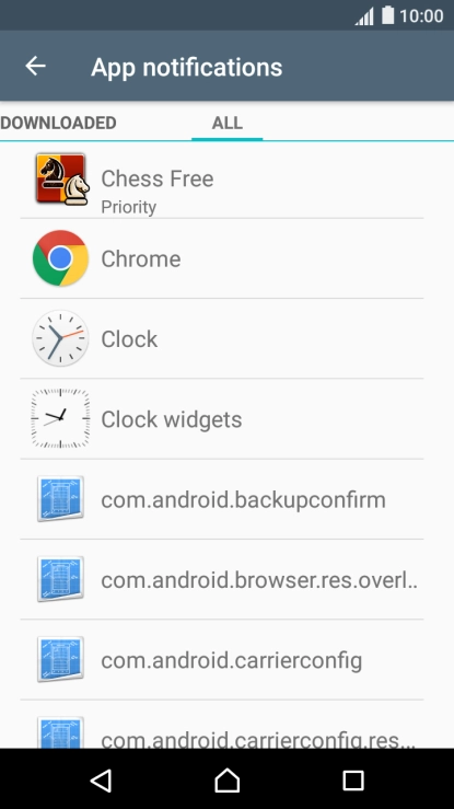 Press the required app.