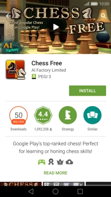 Press INSTALL and follow the instructions on the screen to install the app.