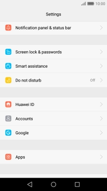 Press Notification panel & status bar.