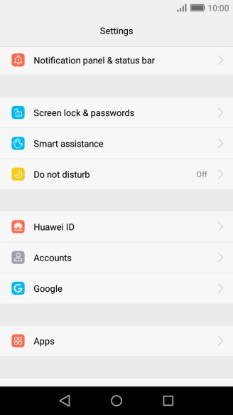 Press Notification panel & status bar.