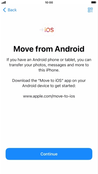 To transfer content to your phone, you need to install the app 