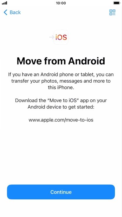 To transfer content to your phone, you need to install the app 