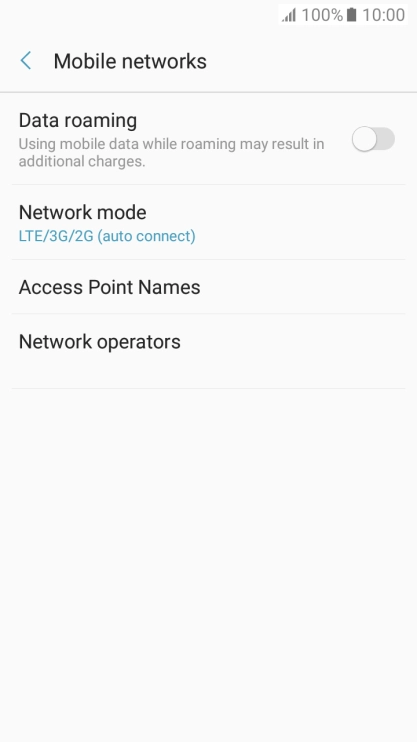 Press Access Point Names.