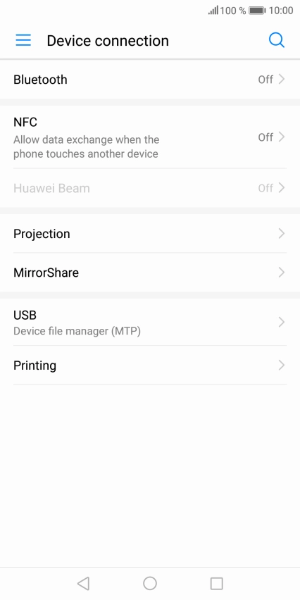 Press Bluetooth.