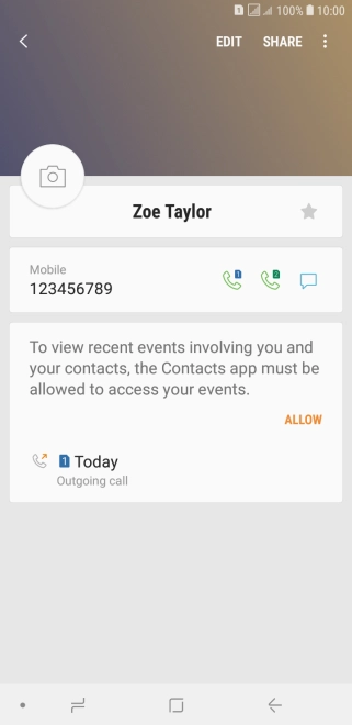 Press the Home key to return to the home screen.