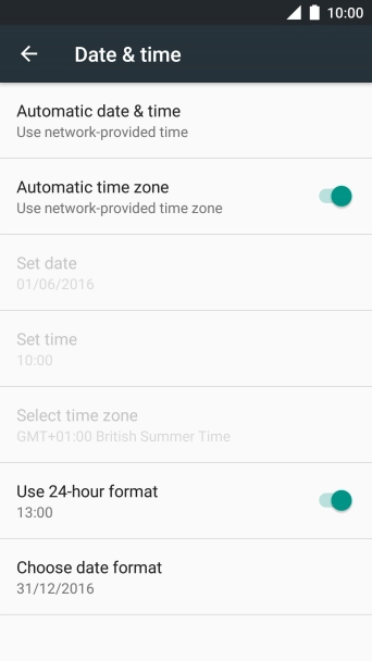 Press the Home key to return to the home screen.
