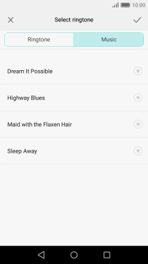 Press the required ring tones to hear them.