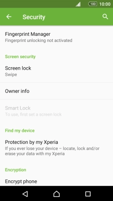 Press Screen lock.