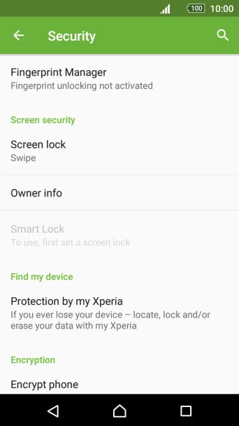 Press Screen lock.