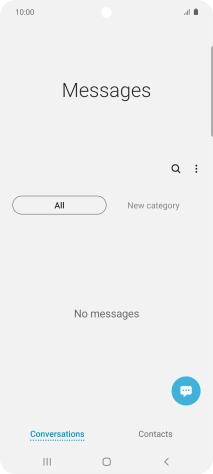 Press the menu icon.