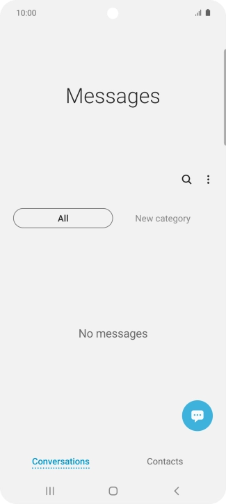 Press the menu icon.