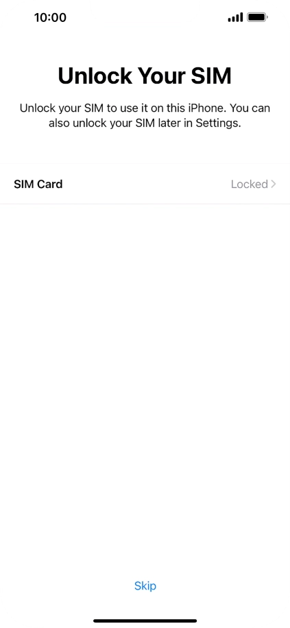 Press SIM Card.
