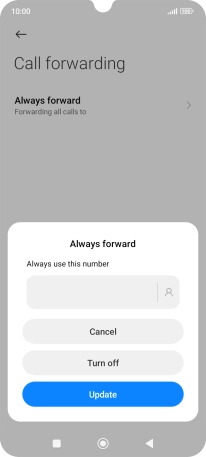 Press Turn off.