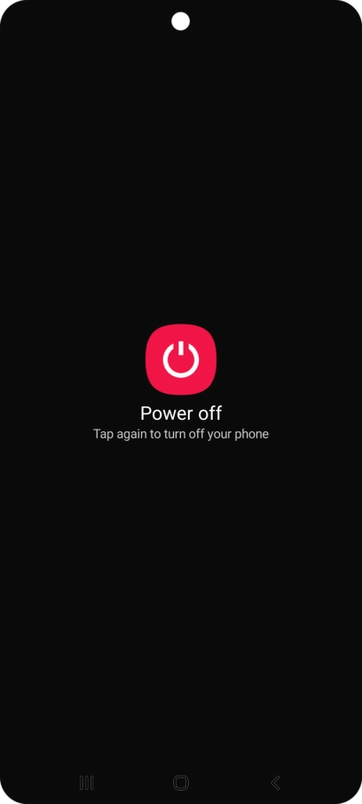 Press Power off.