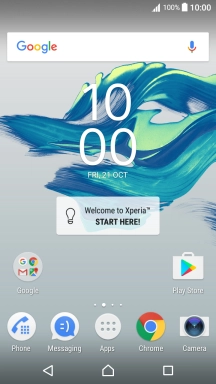 Slide two fingers downwards starting from the top the screen.