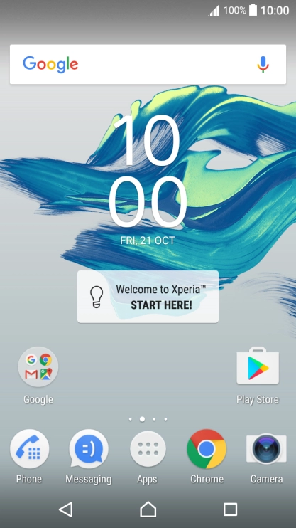 Slide two fingers downwards starting from the top the screen.
