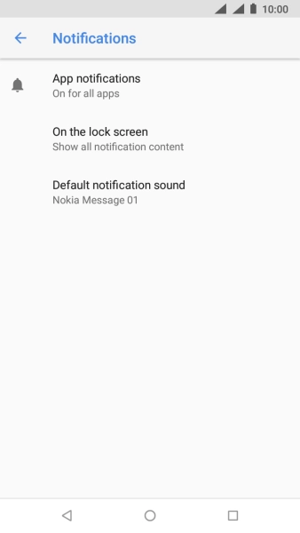 Press App notifications.