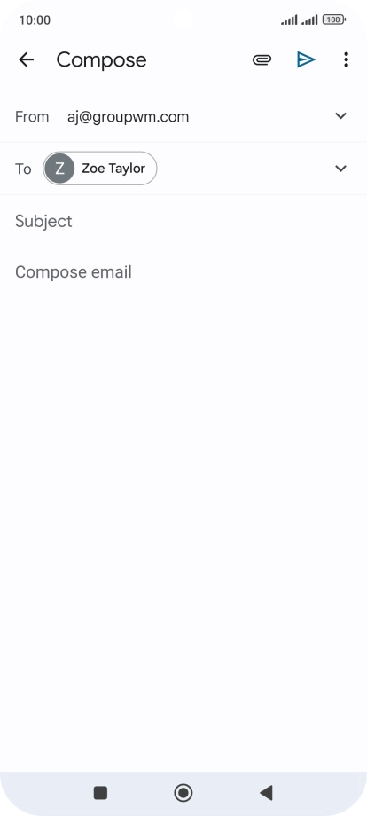 Press Subject and key in the required subject.