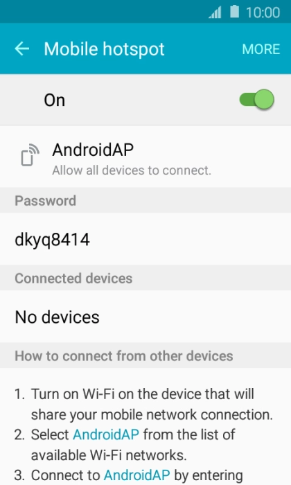Press the Home key to return to the home screen.