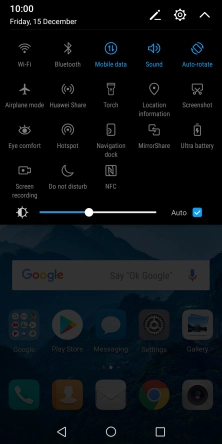Press Airplane mode to turn the function on or off.