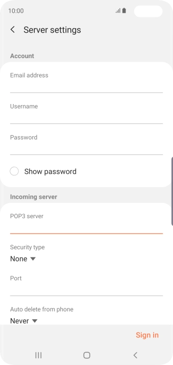 Press the drop down list below 