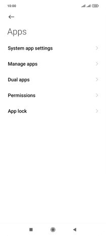 Press Manage apps.