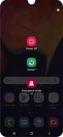 Press Power off.