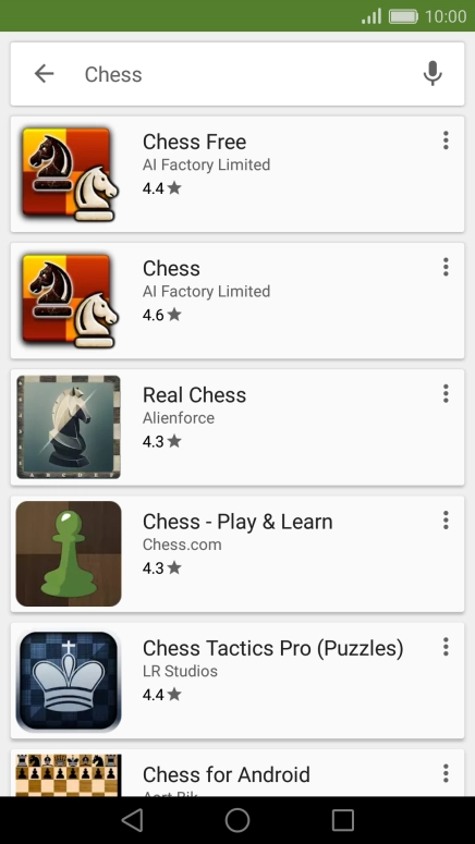 Press the required app.
