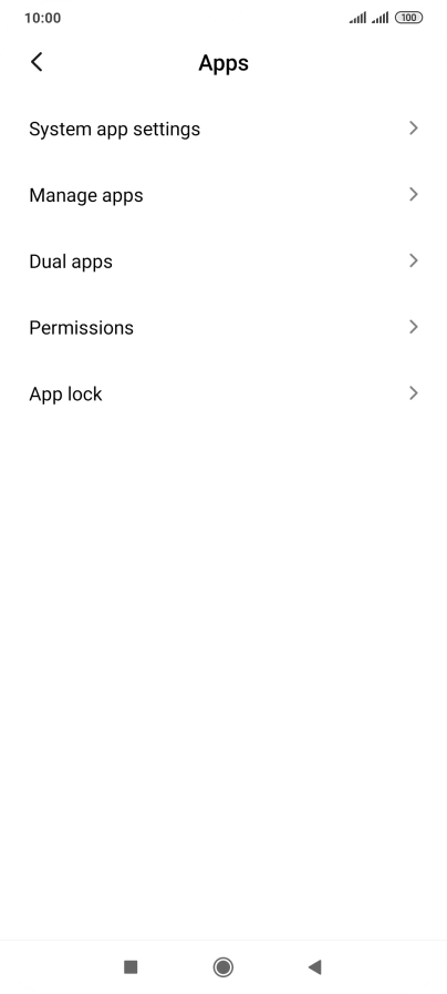 Press Manage apps.