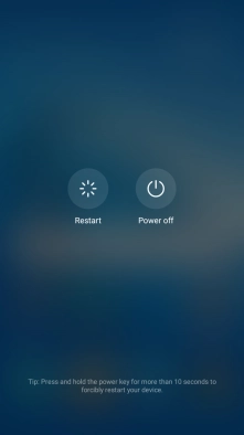 Press Power off.