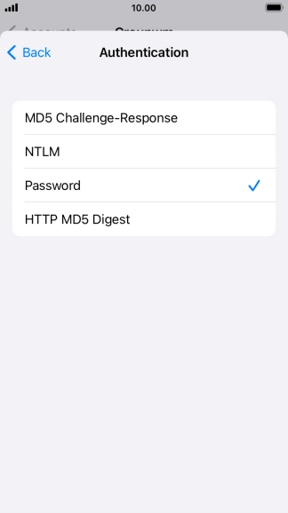 Press Password.