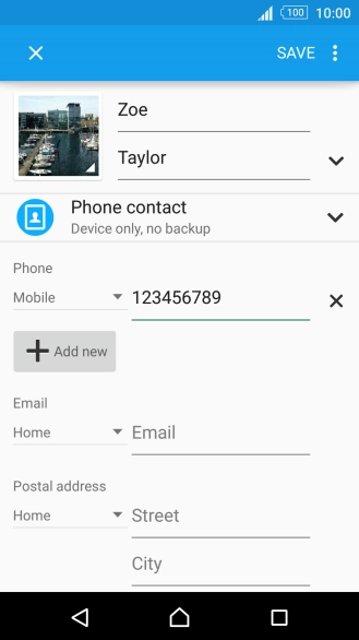Press the drop down list next to the phone number.
