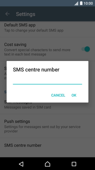Key in +35387699989 and press OK.