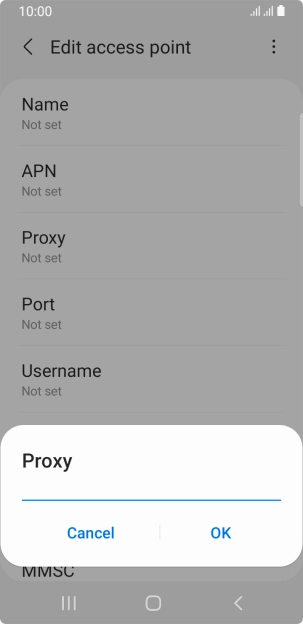 Key in 10.24.59.100 and press OK.