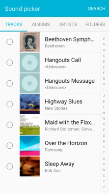 Press the required ring tones to hear them.