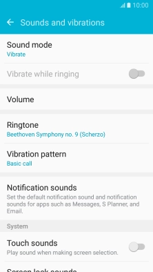 Press the Home key to return to the home screen.