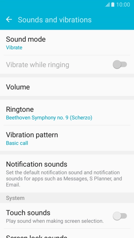 Press the Home key to return to the home screen.