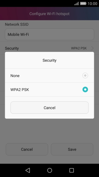 Press WPA2 PSK.