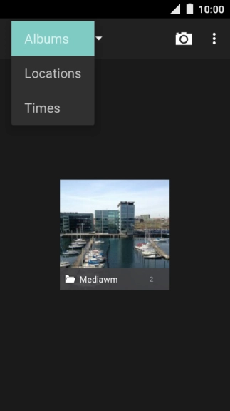 Press Albums and go to the required folder.