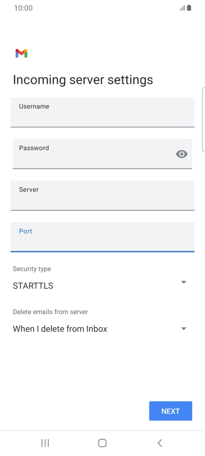 Press the drop down list below 