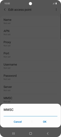 Key in http://www.vodafone.ie/mms and press OK.