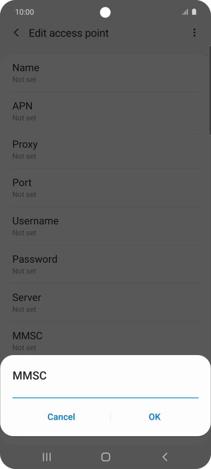 Key in http://www.vodafone.ie/mms and press OK.