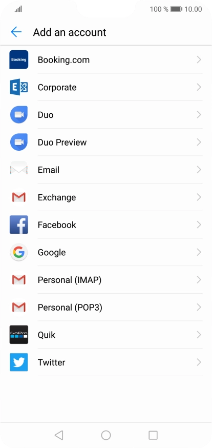 Press Google.
