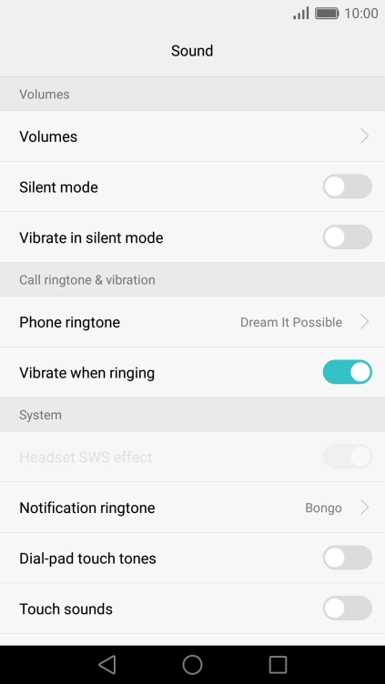 Press Phone ringtone.