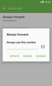 Press DISABLE.