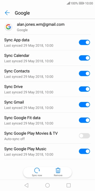 Press the Home key to return to the home screen.